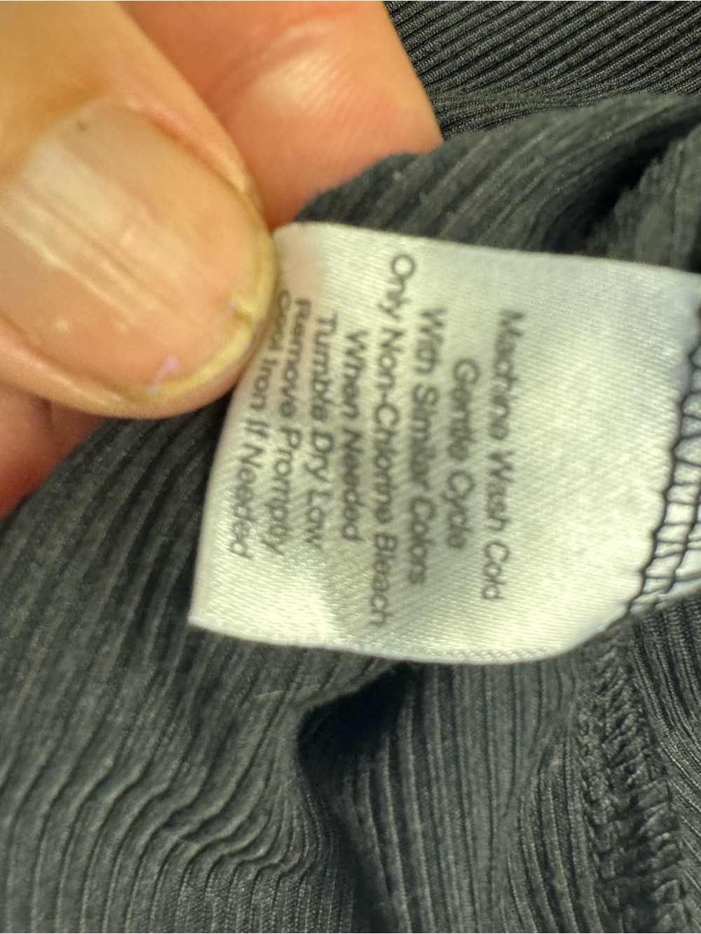 French Laundry Black Mock Neck Top with Lace Sleeves - Picture 7 of 8